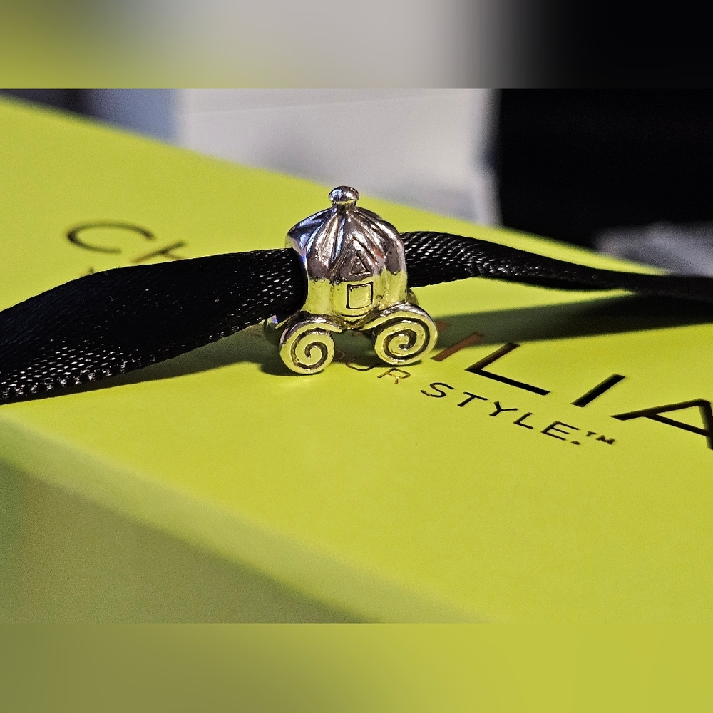 Chamilia Authentic Disney Pumpkin Carriage Sterling Silver Charm